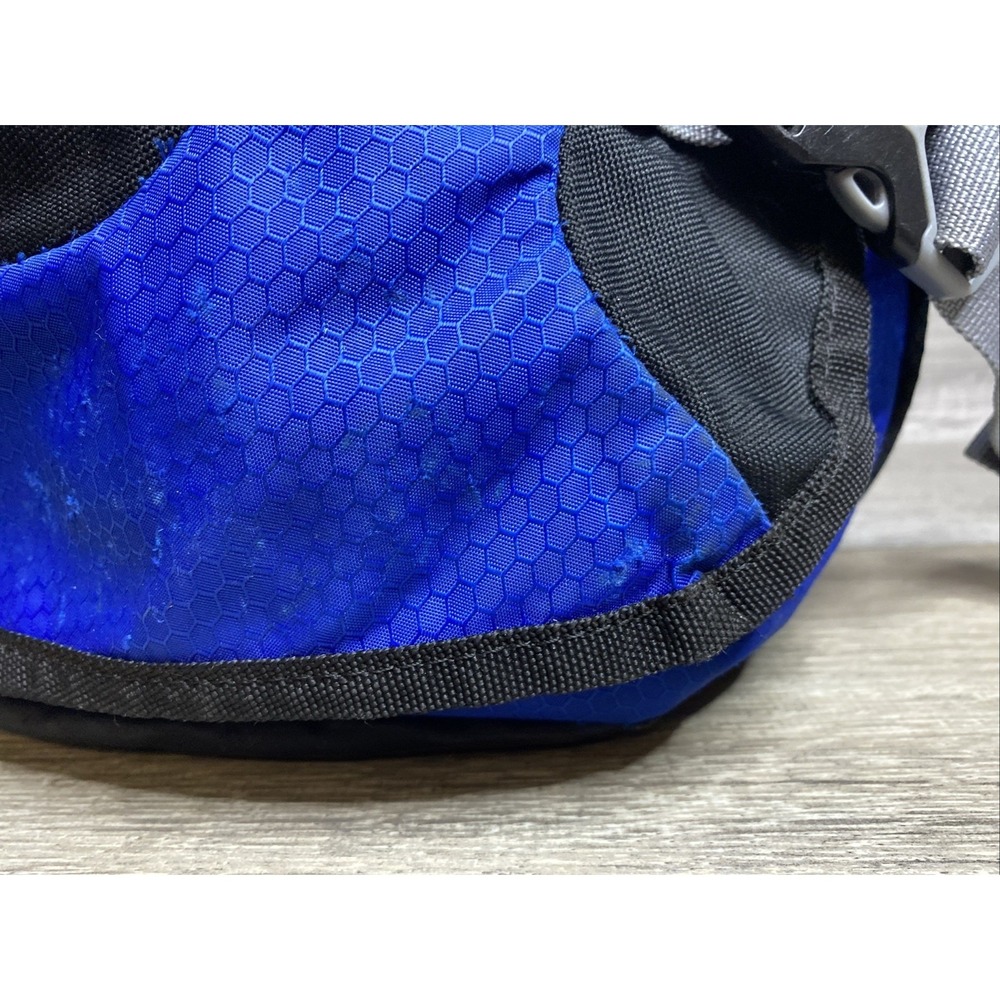 Adidas Sling Backpack Spring Load Crossbody Shoulder Strap 16x20 Black Blue Gray - Picture 12 of 16